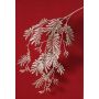 Artificial mimosa branch RENGU, silver, 4ft/110cm