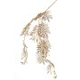 Artificial mimosa branch RENGU, gold, 4ft/110cm