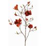 Velvet magnolia branch JACKA, dark orange, 3ft/105cm