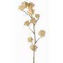 Artificial Physalis branch AINOS, fruits, glitter, cream, 31"/80cm
