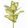 Artificial Dieffenbachia VISP, flame-retardant, on a stake, green-cream, 16"/40cm