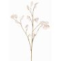 Artificial Lunaria KONIA branch, cream, 37"/95cm