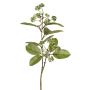 Artificial dogwood branch PANGO with buds, green-white, 70cm, Ø7cm