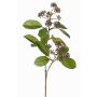 Artificial dogwood branch PANGO with buds, dark purple, 28"/70cm, Ø2.8"/7cm