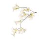 Artificial jasmine trumpet branch AURINA, white, 35"/90cm