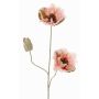 Decorative poppy MODLING, pink, 30"/75cm, Ø4.7"/12cm