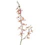 Artificial branch Cattleya orchid TRASSA, violet-white-yellow, 31"/80cm, Ø1.6"-3.1"/4-8cm
