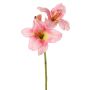 Artificial daylily NEULIDA with blooms, pink-yellow, 26"/65cm, Ø4.3"/11cm
