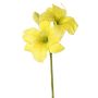 Artificial daylily NEULIDA with blooms, yellow, 26"/65cm, Ø4.3"/11cm