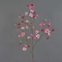 Artificial apple blossom branch SADAKA with blossoms, fuchsia-pink, 3ft/100cm
