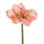 Artificial amaryllis NARWELA, pink-rose-green, 70cm, Ø10–13cm