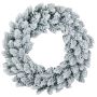 KIRUNA artificial fir wreath, snow-covered, Ø50cm