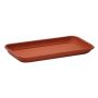 Rectangular planter box coaster URMINA made of plastic, terracotta, 19"x6"x1.2"/47x16x3cm