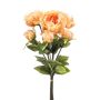 Artificial peony bunch VATANA, peach, 20"/50cm, Ø7.1"/18cm