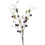Artificial Plum branch JOSIANA with fruits, dark violet, 3ft/105cm