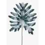 Artificial leaf Philodendron Selloum ELUANA, frosted, green-white, 30"/75cm