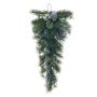 Artificial fir tree CICILIA, hanging, cones, balls, berries, green-silver, 30"/75cm