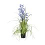 Plastic bellflower with reed DILARA, purple, 3ft/105cm