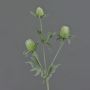 Artificial eryngium SVEA, green, 16"/40cm, Ø0.8"-1.2"/2-3cm