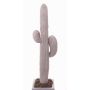 Artificial cactus LUCIEN, on spike, white, 31"/80cm