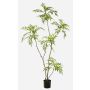 Artificial mahogany tree KLEANA, artificial trunks, green, 6ft/180cm