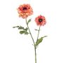 Decorative flower Ranunculus LOLYN, peach-pink, 65cm