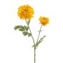 Decorative flower Ranunculus LOLYN, yellow, 65cm