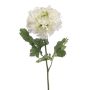 Artificial Ranunculus ULISAN, cream-green, 60cm, Ø14cm