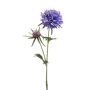 Artificial branch Scabious BASOLO, purple-blue, 22"/55cm