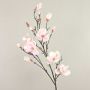 Artificial magnolia spray YONA, white-light pink, 4ft/130cm
