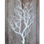 Artificial branch pear tree ARTHAS, white, 3ft/95cm