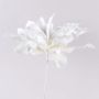 Artificial Agave DANINA, white, 14"/35cm, Ø12"/30cm