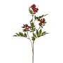 Artificial rowan branch FRALIM with berries, red, 33"/85cm