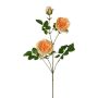 Artificial flower branch Peony KROVEL, apricot, 30"/75cm