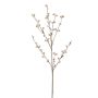 Decorative willow catkin branch NOKLEV with flowers, pink, 85cm