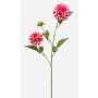 Artificial dahlia branch CEVAST, pink, 70cm, Ø7–8cm
