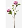 Artificial dahlia branch CEVAST, lilac-cream, 70cm, Ø7–8cm
