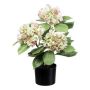 Artificial flower Hydrangea TRAVOLI, green-pink, 22"/55cm