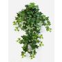 Silk Ivy hanging plant LUKA, on spike, green, 28"/70cm
