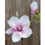 Artificial magnolia FEMI, light pink-white, 14"/35cm, Ø4.7"/12cm