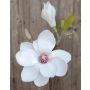 Artificial magnolia FEMI, white, 14"/35cm, Ø4.7"/12cm