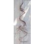 Decorative spiral branches RIGOLETTO, brown-white, 9ft/260cm