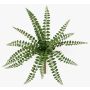 Artificial GEVROL ball fern on a stake, flame-retardant, green, 14"/35cm