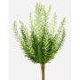 Artificial heather ELSAWO on a stake, crossdoor, white and green, 30 cm