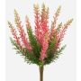 Artificial heather ELSAWO on a stake, crossdoor, pink, 30cm