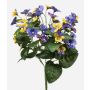 Artificial pansy NORHA on a stem, yellow-blue-purple, 30cm