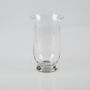 Candle holder made of glass LEA AIR, clear, 9"/24cm, Ø5.5"/14cm