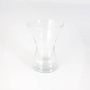 Clear glass vase LIZZY, hourglass shape, 8"/19,5cm, Ø5.5"/14cm