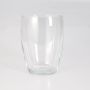 Glass decorative vase HENRY, round, clear, 7.5"/19cm, Ø5.3"/13,5cm