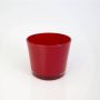 Plant pot made of glass ALENA, red, 4.9"/12,5cm, Ø5.7"/14,5cm
